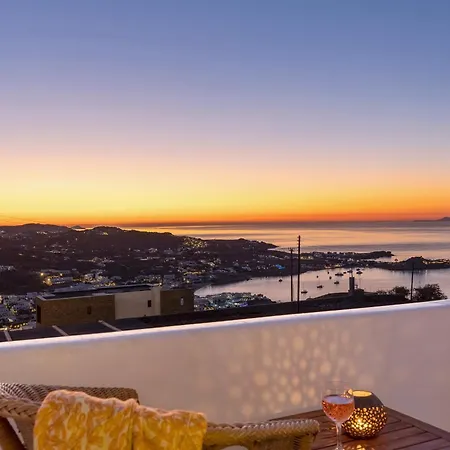 Mykonian Ode With Stunning Sunrise & Sunset Views Villa