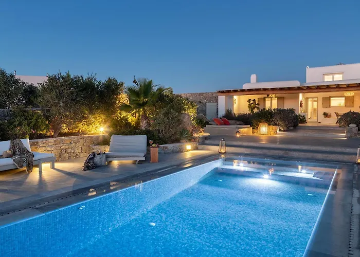 Mykonian Ode With Stunning Sunrise & Sunset Views Villa