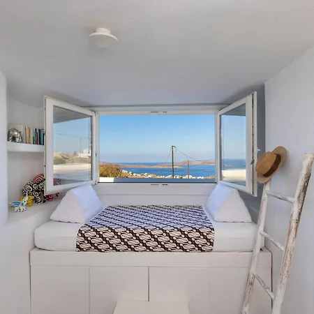 Mykonian Ode With Stunning Sunrise & Sunset Views Вилла Псароу